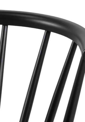 ACT NORDIC Ida spisebordsstol, m. armln - mat sort gummitr