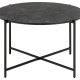 ACT NORDIC Lamoine sofabord, rund - sort Izmir melamin og sort stl (70)