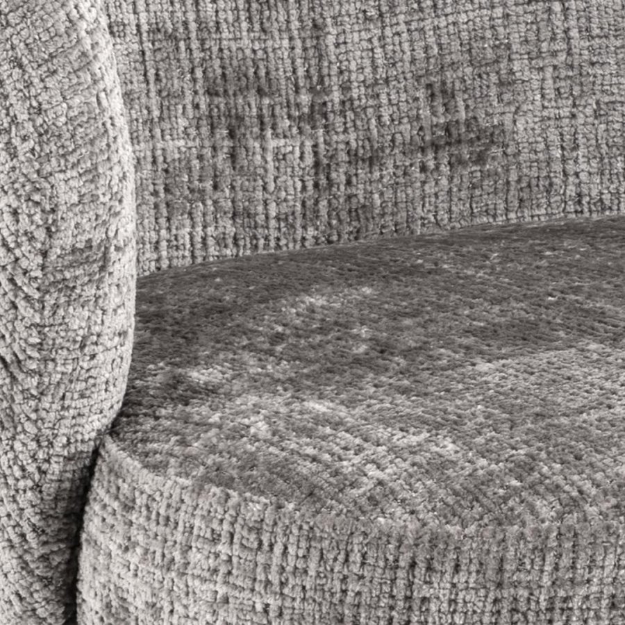 ACT NORDIC Darlene spisebordsstol, m. armln, drejefunktion, retur drej - gr stof og sort stl