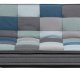 ACT NORDIC Faith sovesofa, m. click & clack - multifarvet/gr patchwork stof og krom stl (196x98)