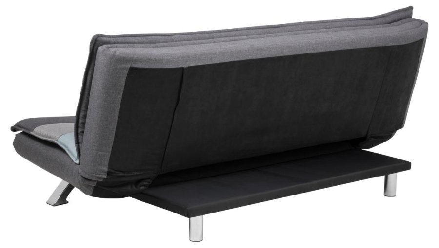 ACT NORDIC Faith sovesofa, m. click & clack - multifarvet/gr patchwork stof og krom stl (196x98)