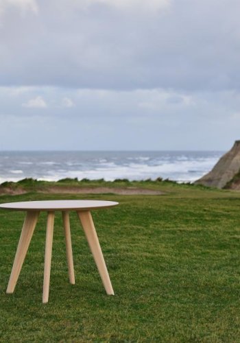 ACT NORDIC Townsville spisebord, rund hvidpigmenteret egefiner og hvidpigmenteret eg (100)