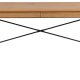 ACT NORDIC Blueton skrivebord, m. 2 skuffer - mat vild eg ru papir og sort stl (120x60)