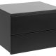 ACT NORDIC Avignon vghngt natbord, m. 2 skuffer - sort MDF (37x32)