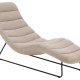 ACT NORDIC Chaplin chaiselong - beige stof og sort stl (63x156)
