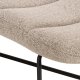 ACT NORDIC Chaplin chaiselong - beige stof og sort stl (63x156)