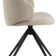 ACT NORDIC Ella spisebordsstol, m. drejefunktion - beige stof og sort stl