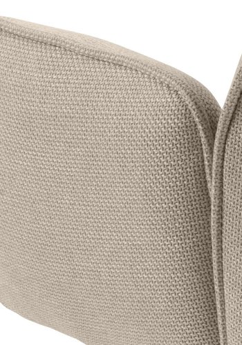 ACT NORDIC Glenda spisebordsstol, m. armln og drejefunktion - beige stof og sort stl