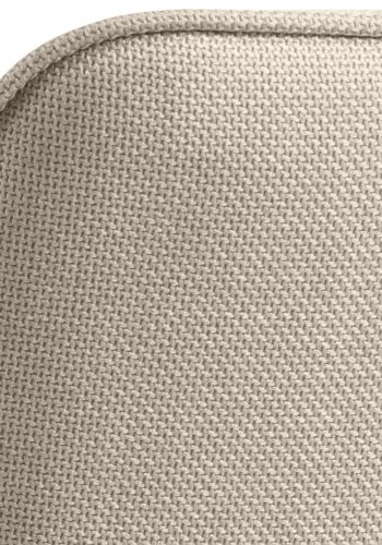 ACT NORDIC Glenda spisebordsstol, m. armln og drejefunktion - beige stof og sort stl