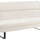 ACT NORDIC Arbonne sovesofa, m. horisontal syning - beige stof og sort stl (200x124)