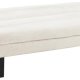 ACT NORDIC Arbonne sovesofa, m. horisontal syning - beige stof og sort stl (200x124)