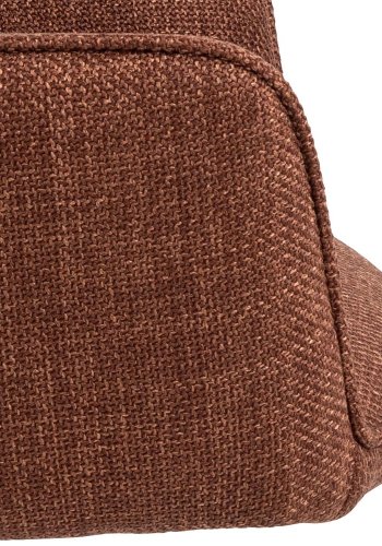 ACT NORDIC Glenda spisebordsstol, m. armln og drejefunktion - terracotta stof og sort stl