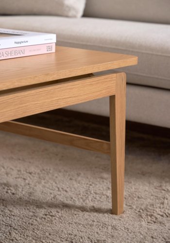 ACT NORDIC Essex sofabord, rektangulr - UV lakeret egefiner og NC lak eg (120x60)