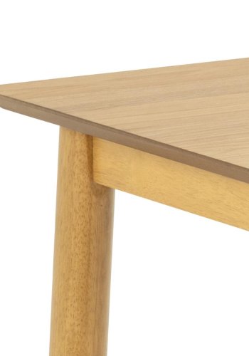 ACT NORDIC Barlow spisebord - mat eg acryllak egefiner og mat bejdset eg acryllak gummitr (120x80)