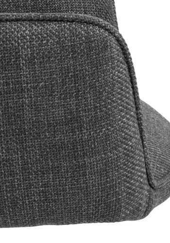 ACT NORDIC Glenda spisebordsstol, m. armln og drejefunktion - mrkegr stof og sort stl