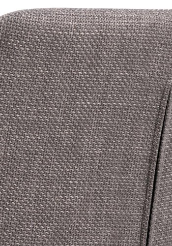 ACT NORDIC Lizzy spisebordsstol, m. armln og lynls - lys grbrun stof og sort stl