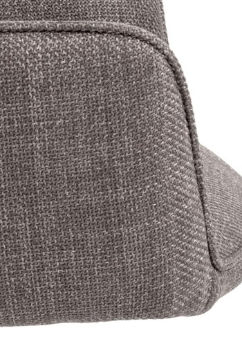 ACT NORDIC Glenda spisebordsstol, m. armln og drejefunktion - lys grbrun stof og sort stl