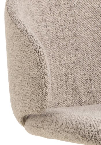 ACT NORDIC Ella spisebordsstol, m. drejefunktion - beige stof og gr stl