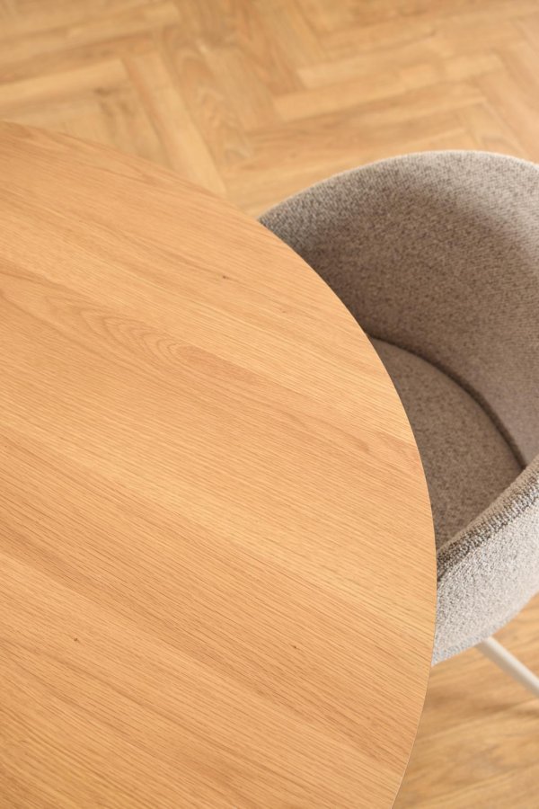 ACT NORDIC Ella spisebordsstol, m. drejefunktion - beige stof og gr stl