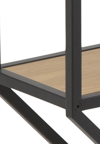 ACT NORDIC Seaford vghylde, ottekantet - mat vild eg ru melamin og sort stl