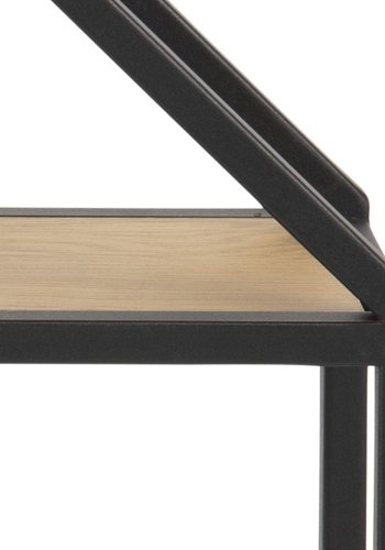 ACT NORDIC Seaford vghylde, ottekantet - mat vild eg ru melamin og sort stl