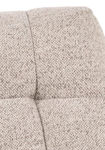 ACT NORDIC Paris drejestol, m. armln, firkantet syning og lynls - beige stof og sort stl