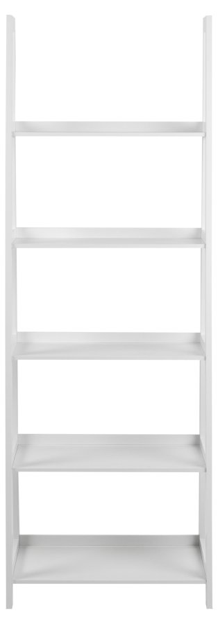 ACT NORDIC Wally reol, m. trappeform og 5 hylder - hvid MDF