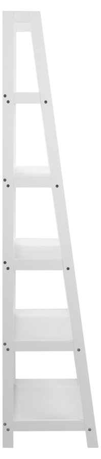 ACT NORDIC Wally reol, m. trappeform og 5 hylder - hvid MDF