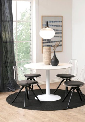 ACT NORDIC Wally reol, m. trappeform og 5 hylder - hvid MDF