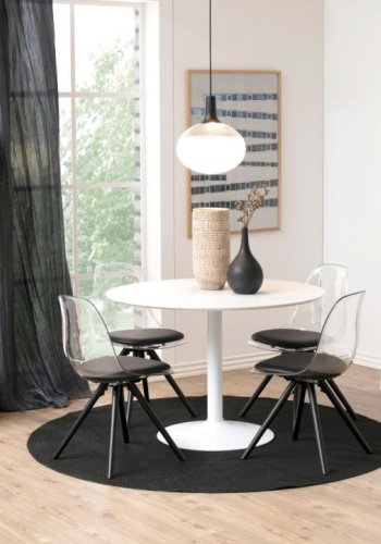 ACT NORDIC Wally reol, m. trappeform og 5 hylder - hvid MDF