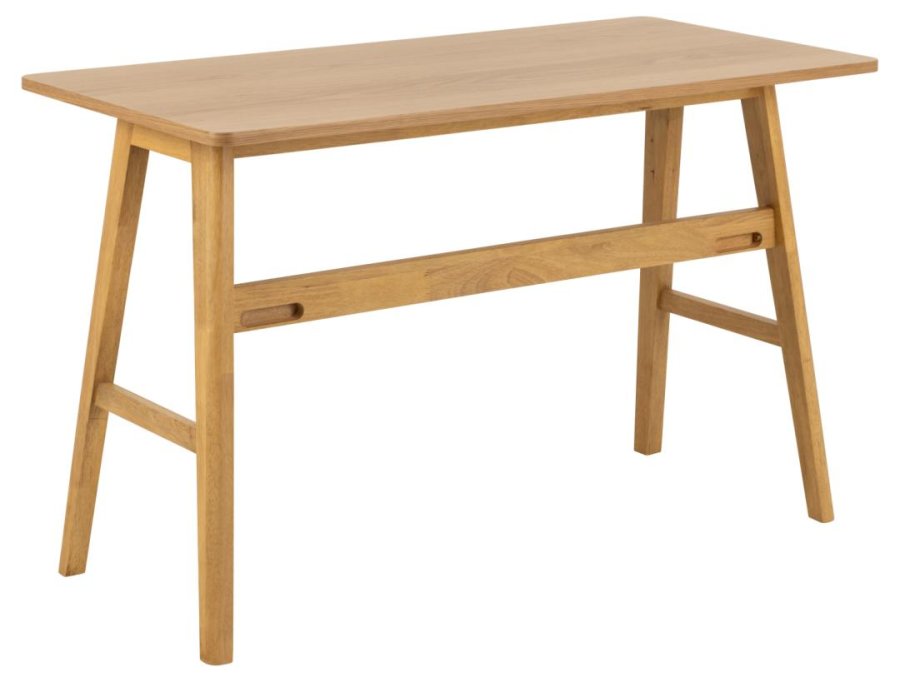 ACT NORDIC Barnett skrivebord, m. 1 skuffe - mat egefiner/mat bejdset eg acryl lak gummitr (120x60)