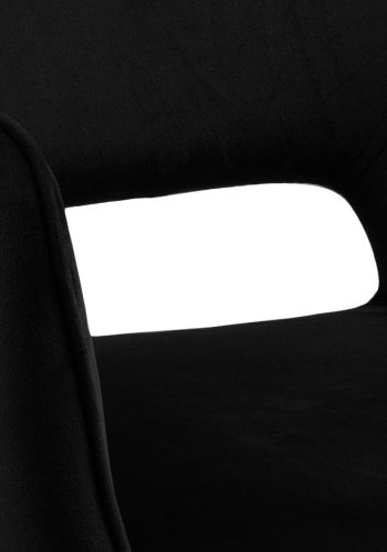 ACT NORDIC Ranja spisebordsstol, m. armln - sort stof og sort stl