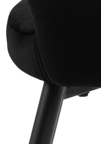 ACT NORDIC Ranja spisebordsstol, m. armln - sort stof og sort stl