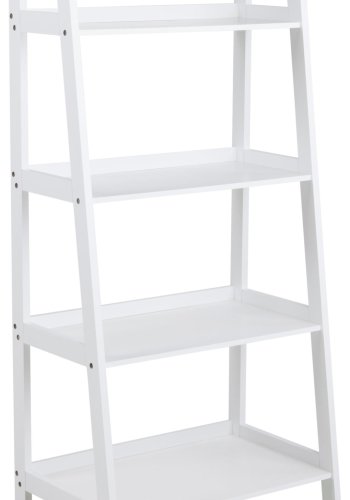 ACT NORDIC Wally reol, m. trappeform og 4 hylder - hvid MDF