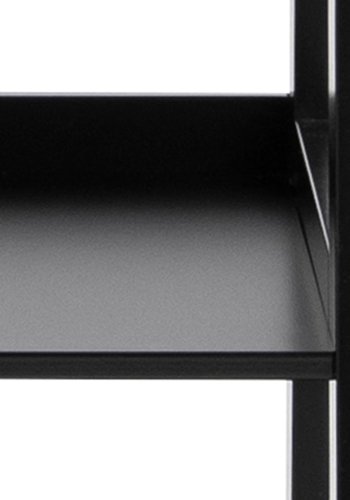 ACT NORDIC Wally reol, m. trappeform og 5 hylder - sort MDF