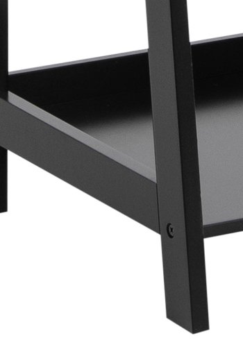 ACT NORDIC Wally reol, m. trappeform og 5 hylder - sort MDF