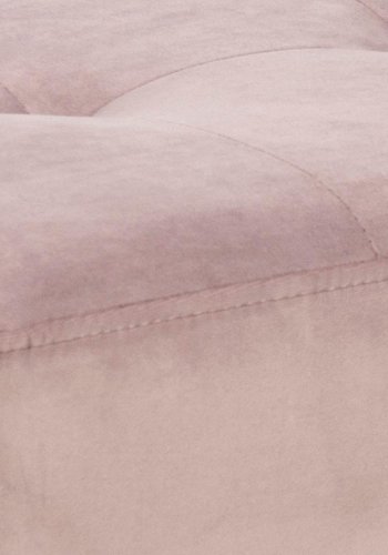 ACT NORDIC Rektangulr Glory bnk m. special syning - dusty rose stof og sort stl (95x38)