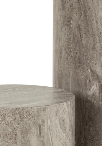 ACT NORDIC Dice piedestal, rund - gr marmor river ru papir (34) (st med 2)