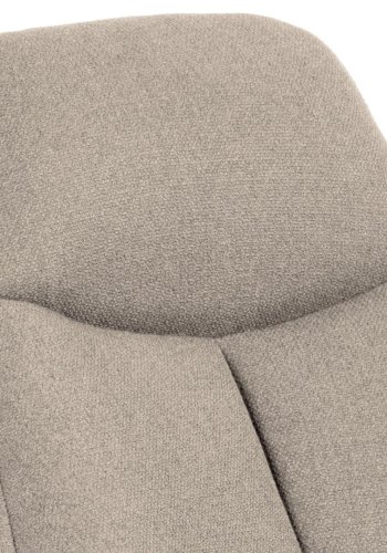 ACT NORDIC Texas hvilestol, m. armln og posefjedre - beige stof og sort stl