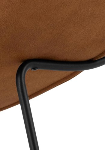 ACT NORDIC Chaplin chaiselong, m. horisontal syning - cognac mix stof og sort stl (63x156)