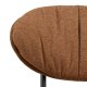 ACT NORDIC Burma loungestol - terracotta stof og mat sort stl