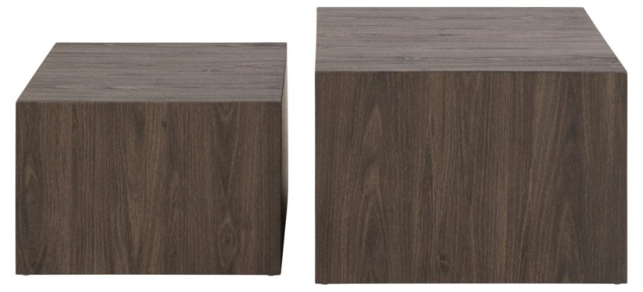 ACT NORDIC Dice sofabord, kvadratisk - ask rgfarvet ru papir (st af 2)