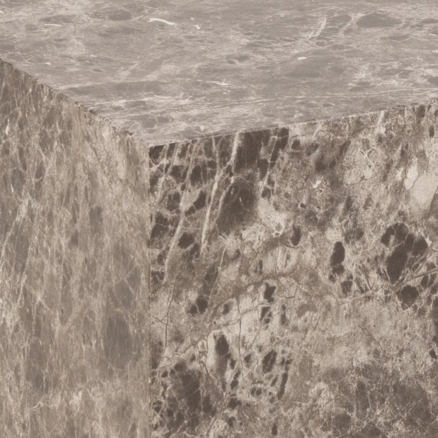 ACT NORDIC Dice sofabord, kvadratisk - lysebrun Emperador ru papir (st af 2)