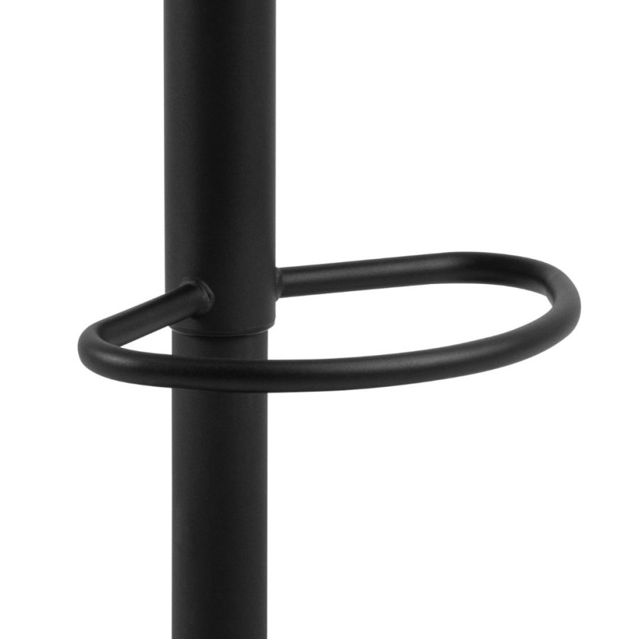 ACT NORDIC Grace barstol, m. rygln, armln, fodsttte, drejefunktion - sand stof og sort stl