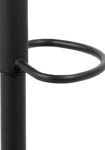 ACT NORDIC Naomi barstol, m. rygln, fodsttte og drejefunktion - antracitgr stof og sort stl