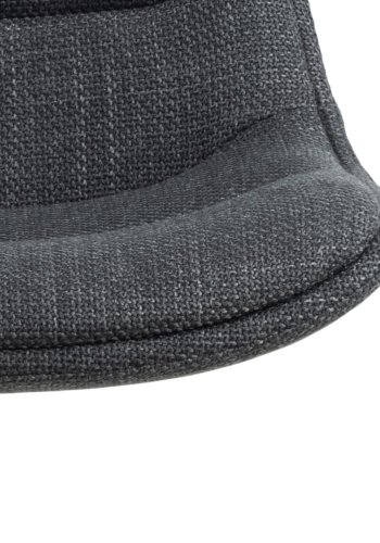 ACT NORDIC Adisa barstol, m. rygln, fodsttte, drejefunktion, gaspatron - mrkegr stof/sort stl