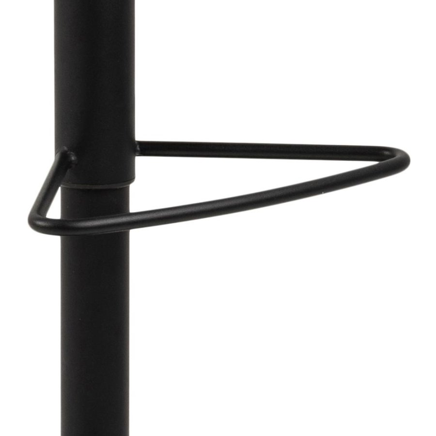 ACT NORDIC Sylvia barstol, m. rygln, fodsttte, drejefunktion, gaspatron - antracit stof/sort stl