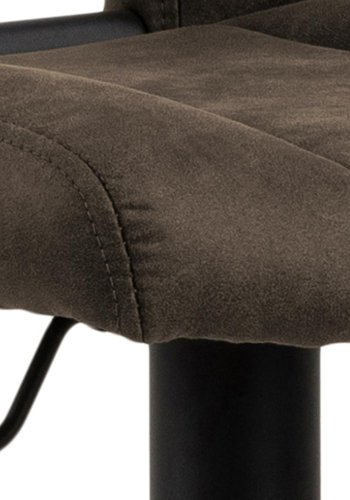 ACT NORDIC Sylvia barstol, m. rygln, fodsttte, drejefunktion, gaspatron - antracit stof/sort stl