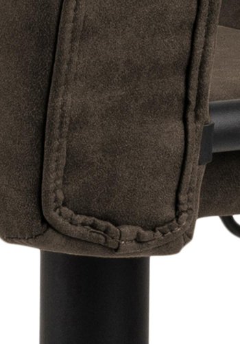 ACT NORDIC Sylvia barstol, m. rygln, fodsttte, drejefunktion, gaspatron - antracit stof/sort stl