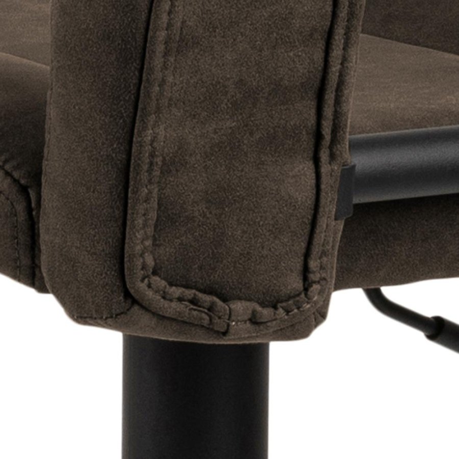 ACT NORDIC Sylvia barstol, m. rygln, fodsttte, drejefunktion, gaspatron - antracit stof/sort stl